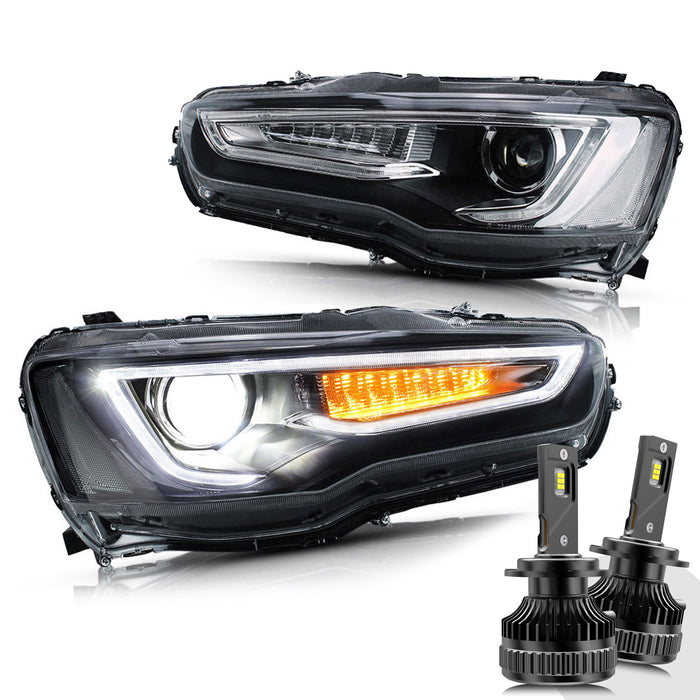 VLAND LED Headlights For 2008-2017 Mitsubishi Lancer /Evo X