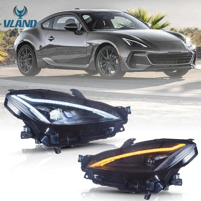 VLAND LED Headlights For Toyota GR86 2021-2024 ZN8 2nd Gen / Subaru BRZ 2021-2024 ZD8 2n Gen