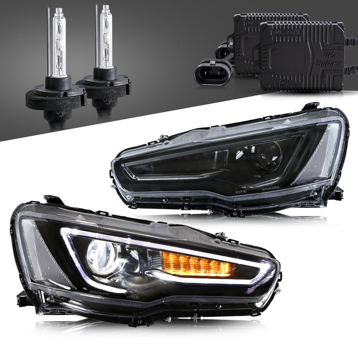 VLAND LED Headlights For 2008-2017 Mitsubishi Lancer /Evo X