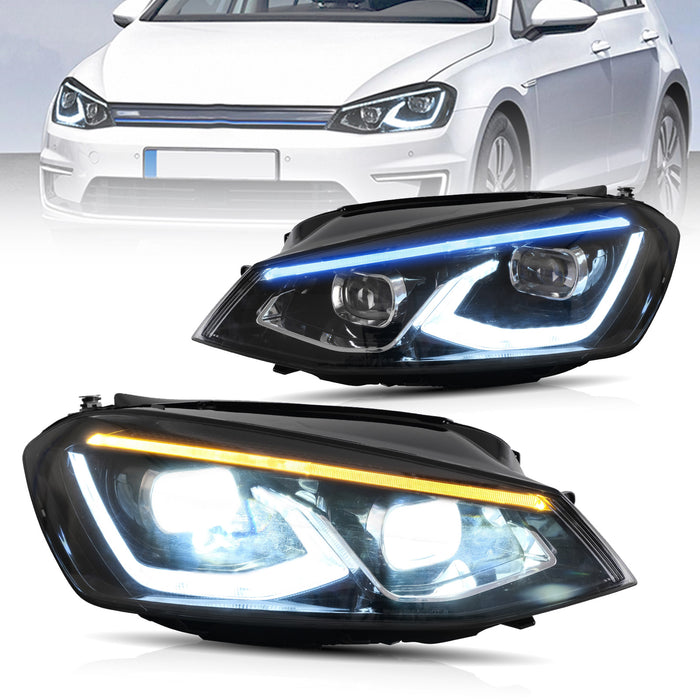 VLAND Full LED Headlights For Volkswagen VW Golf 7 / MK7 2014-2017 (NOT fit for Golf GTI and Golf R models)