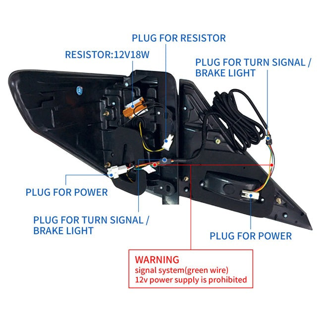 VLAND Full LED Tail Lights For Toyota Verllfire / Alphard 2007-2013