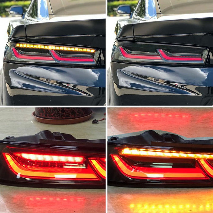 VLAND Taillights For Chevrolet Chevy Camaro 2016-2018 without Reversing Lights (Fit For European Models)