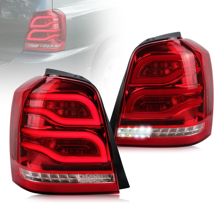 VLAND LED Taillights Fit For 2001-2007 Toyota Highlander With Reverse Running Brake Turning Function Rear Lamps