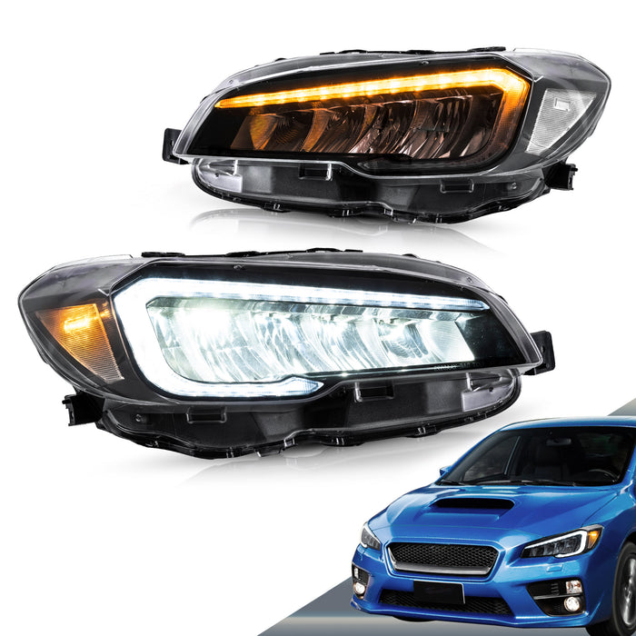 VLAND LED Headlights Compatible For Subaru WRX 2015-2021 With Startup Animation