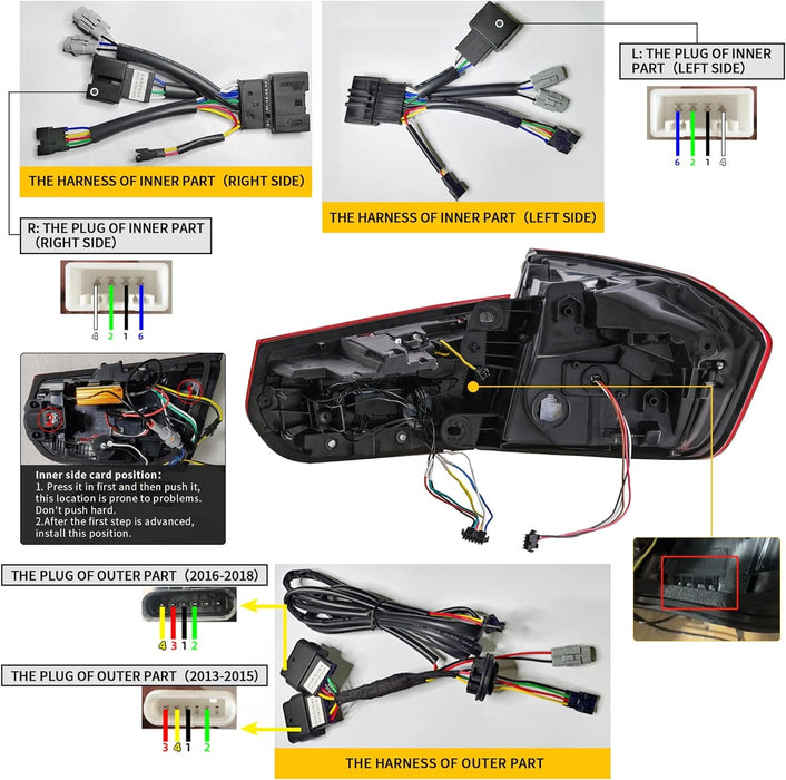 VLAND OLED Taillights Fit for BMW 3-Series BMW F30 F35 F80 320i 328i 328D 335i M3 6th Gen Sedan 2013-2018