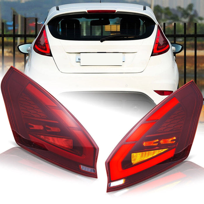 VLAND LED Tail Lights For Ford Fiesta Hatchback 2008-2019 W/Animation