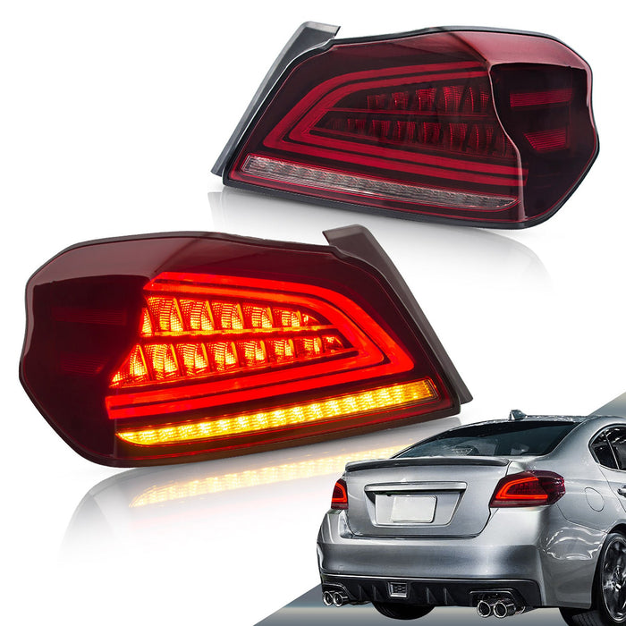 VLAND Full LED Tail lights Assembly Fit for 2014-2021 Subaru WRX/STI