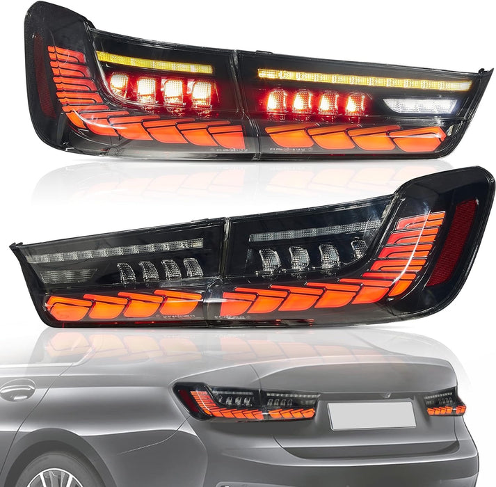 VLAND OLED Tail Lights For BMW 3 Series G20 Sedan 2019-2022 Seventh Generation with Start-up Animation(Fit For North American models)