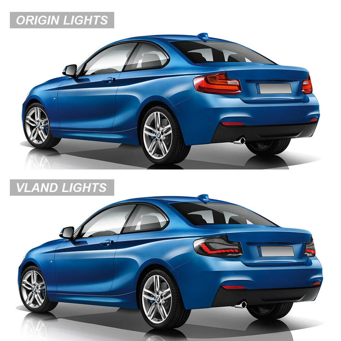 VLAND OLED Taillights For BMW 2 Series M2 F87 2014-2021 1st Gen With dynamic animation