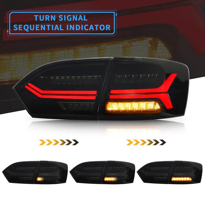 VLAND LED Taillights for Volkswagen Jetta MK6 2011-2018 Sedan 6th Gen / Sagitar 2012-2018