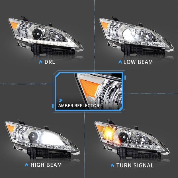 VLAND Projector Headlights for Lexus ES350 2010-2012