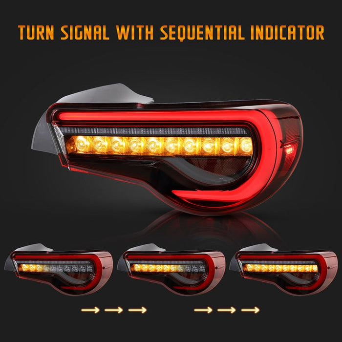 VLAND Full LED Tail Lights for Toyota 86 GT86 2012-2020 Subaru BRZ 2013-2020 Scion FR-S 2013-2020