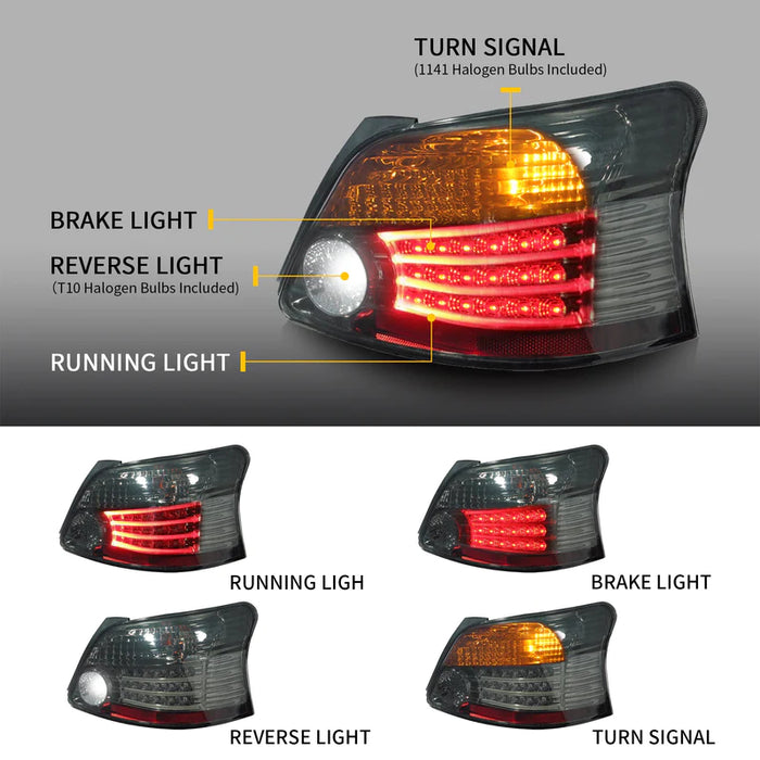 VLAND LED Tail Lights for Toyota Yaris / Vios / Belta 2007-2012 Sedan Hatchback Second Generation XP90(MOQ of 100)