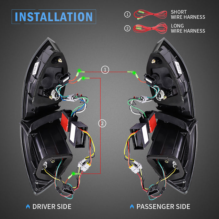 VLAND LED Headlights+Taillights For 2011-2014 Volkswagen Jetta MK6