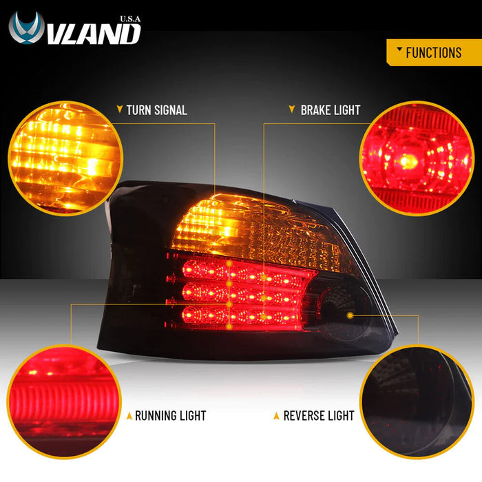 VLAND LED Tail Lights for Toyota Yaris / Vios / Belta 2007-2012 Sedan Hatchback Second Generation XP90(MOQ of 100)