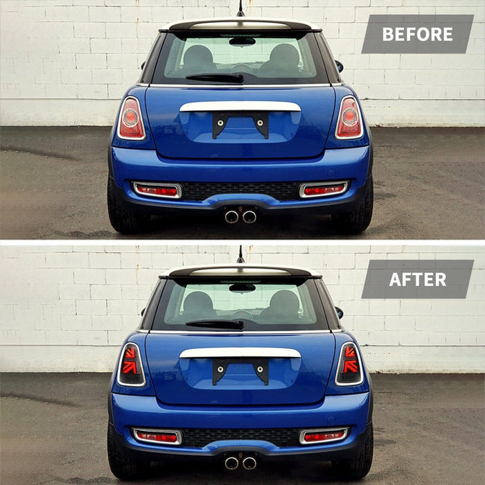 VLAND LED Tail Lights For 2007-2013 Bmw Mini Cooper R56 R57 R58 R59 w/Startup Animation