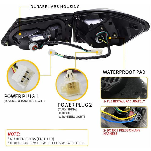 VLAND Full LED Tail Lights for Lexus IS250 IS350 2006-2012 IS 220d and ISF Model( NOT Fit IS250C/IS350C)