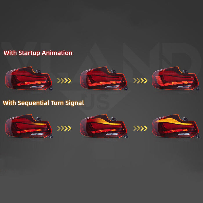 VLAND OLED Taillights For BMW 2 Series M2 F87 2014-2021 1st Gen With dynamic animation