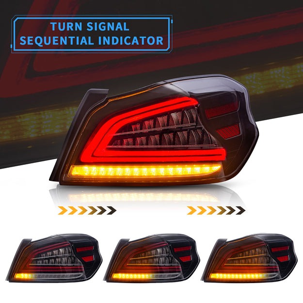 VLAND Full LED Tail lights Assembly Fit for 2014-2021 Subaru WRX/STI