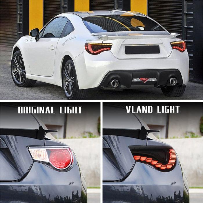 VLAND Full LED Tail Lights For Toyota 86 2012-2021 Scion FR-S 2013-2021 Subaru BRZ 2013-2021