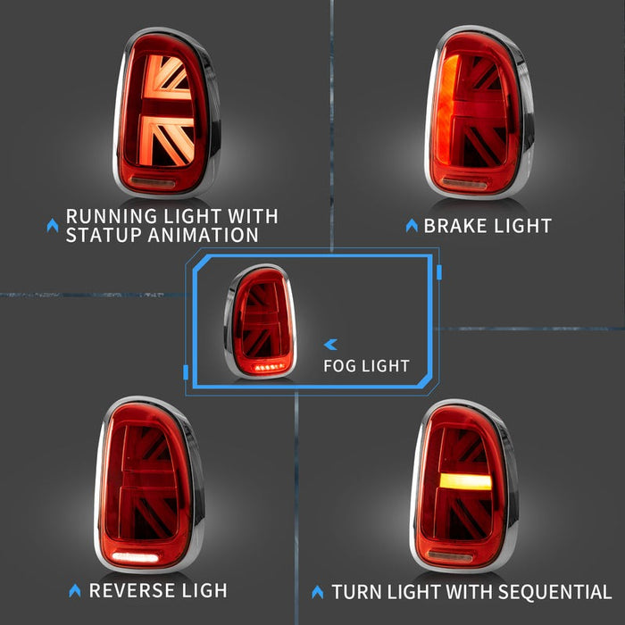 VLAND Full LED Tail Lights For BMW Mini Cooper Countryman R60 2010-2016