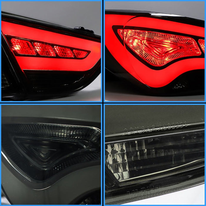 VLAND Full LED Tail Lights For Hyundai Sonata 6th Gen Sedan 2011-2014 ABS, PMMA, GLASS Material