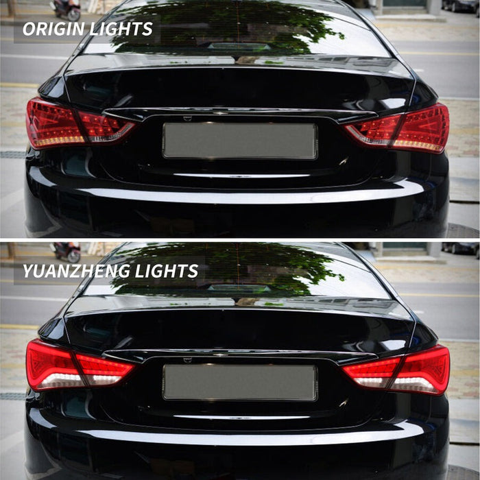 VLAND Full LED Tail Lights For Hyundai Sonata 6th Gen Sedan 2011-2014