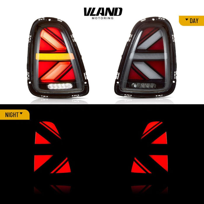 VLAND LED Tail Lights For 2007-2013 Bmw Mini Cooper R56 R57 R58 R59 w/Startup Animation