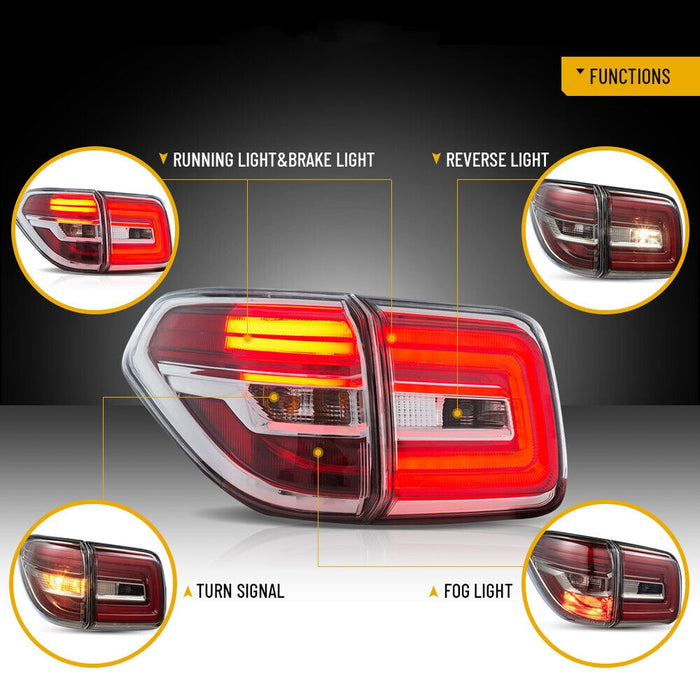 VLAND LED Taillights Fit For Nissan Patrol (Y62) 2012-2019 Rear lamps Fits Nissan Armada 2017-2020