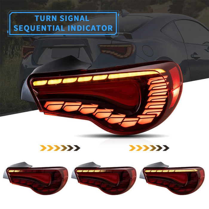 VLAND Full LED Tail Lights For Toyota 86 2012-2021 Scion FR-S 2013-2021 Subaru BRZ 2013-2021