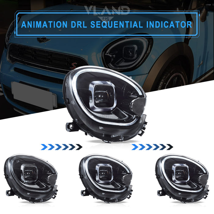 VLAND LED Headlights For 2010-2016 Mini Countryman R60