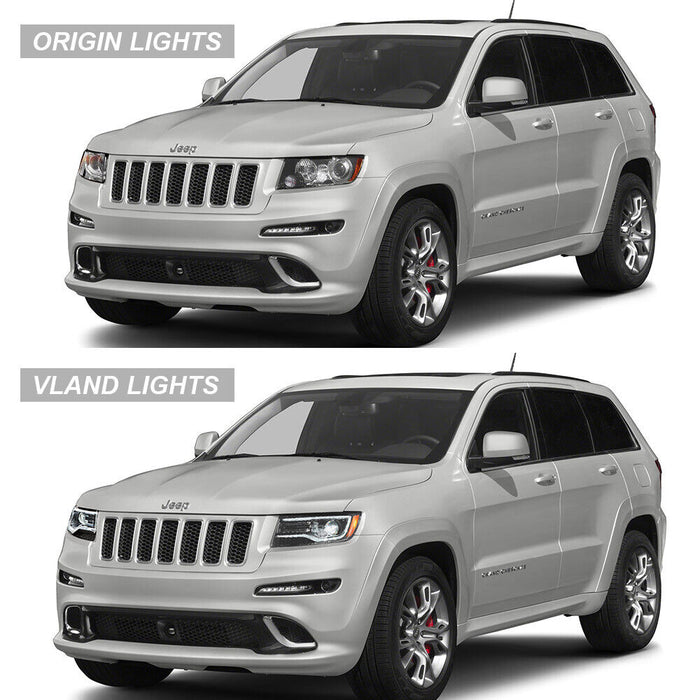 VLAND LED Headlights For 2011-2013 Jeep Grand Cherokee (WK2)