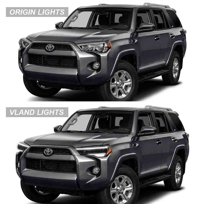 VLAND LED Headlights For 2014-2024 Toyota 4Runner