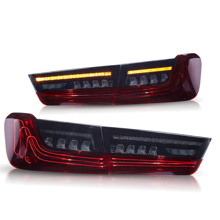 VLAND LED Laser Taillights For 2019-2023 BMW 3-Series G20 W/Sequential Amber Turn Signals