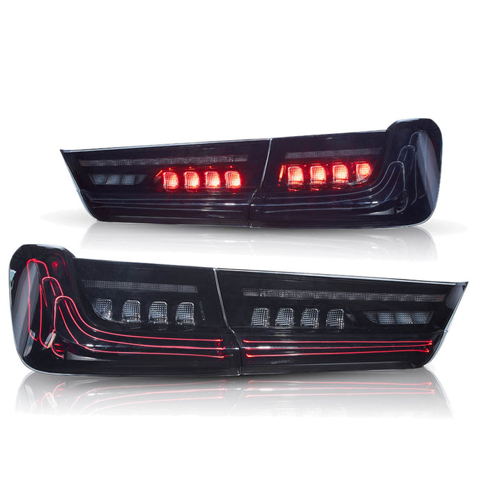 VLAND LED Laser Taillights For 2019-2023 BMW 3-Series G20 W/Sequential Amber Turn Signals