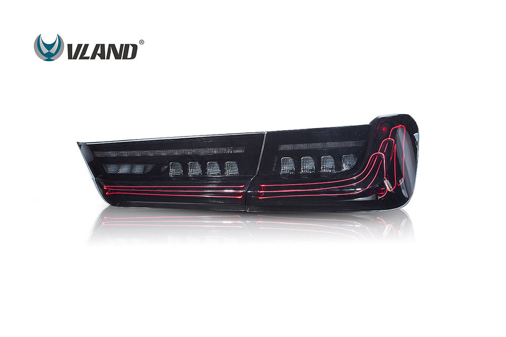 VLAND LED Laser Taillights For 2019-2023 BMW 3-Series G20 W/Sequential Amber Turn Signals