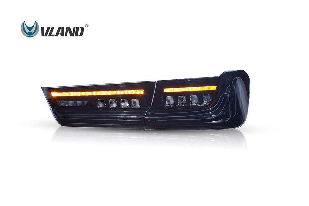 VLAND LED Laser Taillights For 2019-2023 BMW 3-Series G20 W/Sequential Amber Turn Signals