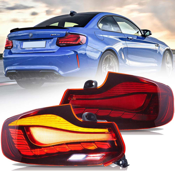 VLAND OLED Taillights For BMW 2 Series M2 F87 2014-2021 1st Gen With dynamic animation