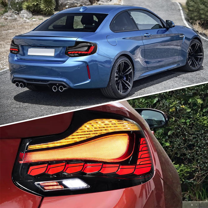 VLAND OLED Taillights For BMW 2 Series M2 F87 2014-2021 1st Gen With dynamic animation