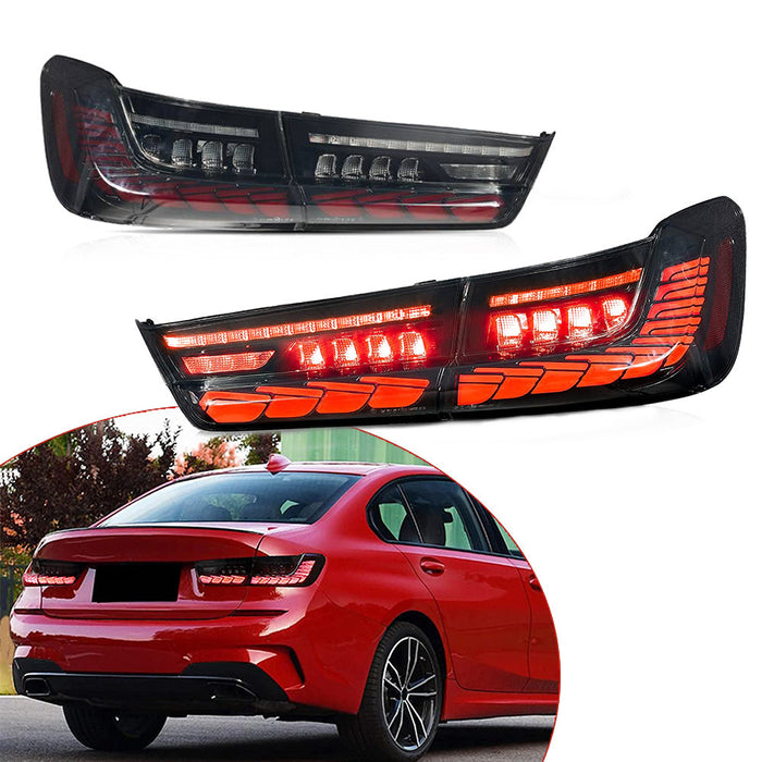 VLAND OLED Tail Lights For BMW 3 Series G20 Sedan 2019-2022 Seventh Generation with Start-up Animation(Fit For North American models)