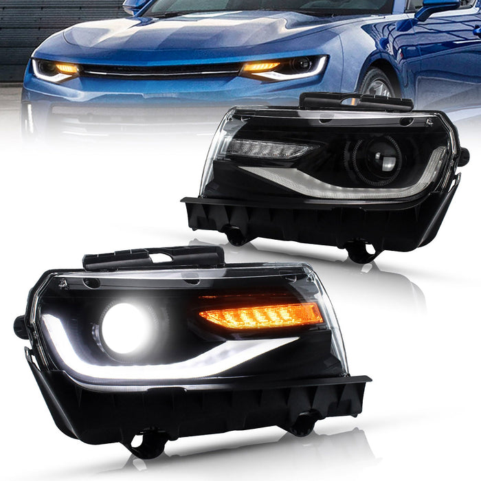 VLAND Dual Beam Headlights For Chevrolet Chevy Camaro 2014-2015