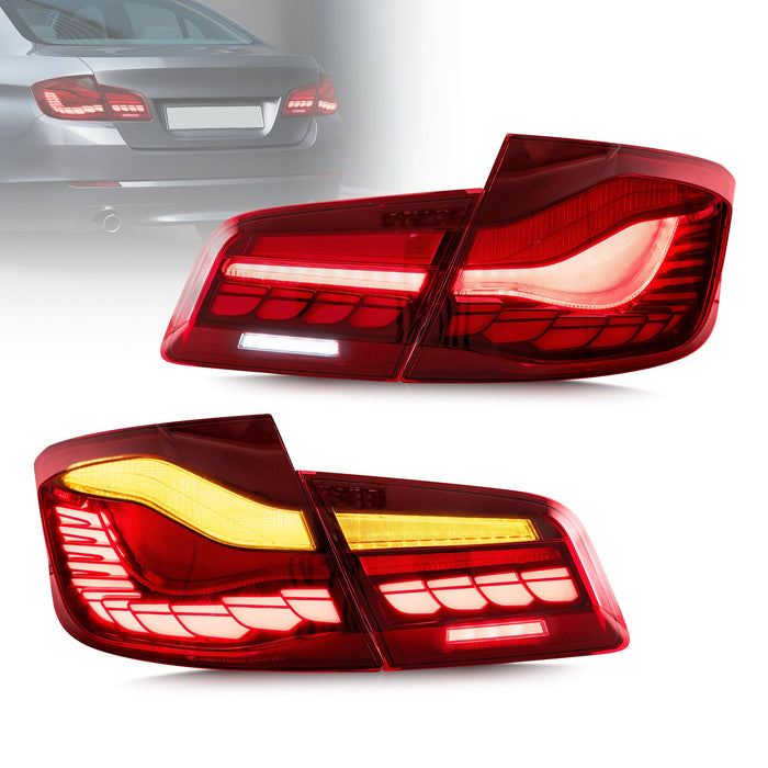 VLAND OLED Tail Lights For BMW 5 Series F10 F18 2011-2017 with Start-up Animation Running Lights(Not For F11/ F07)