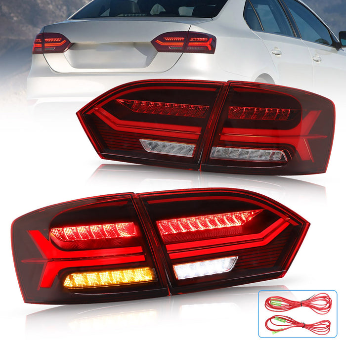 VLAND LED Taillights for Volkswagen Jetta MK6 2011-2018 Sedan 6th Gen / Sagitar 2012-2018